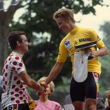 Cycling - Bernard Hinault and Greg Lemond